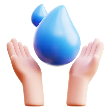 Wasser sparen  3D Icon