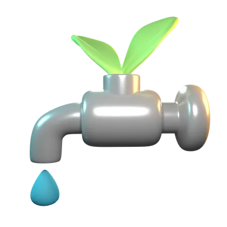 Wasser sparen  3D Icon