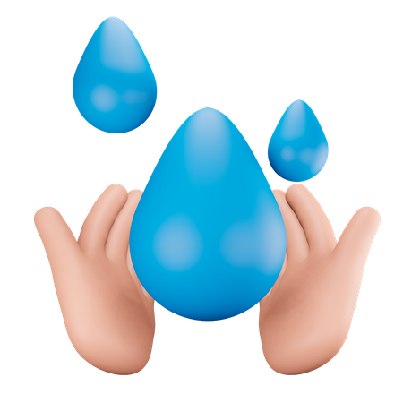 Wasser sparen  3D Icon