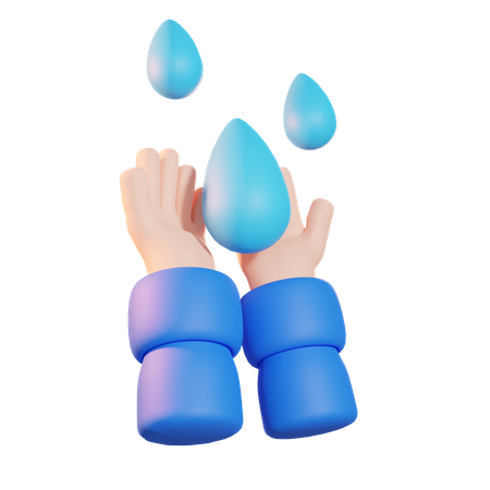 Wasser sparen  3D Icon