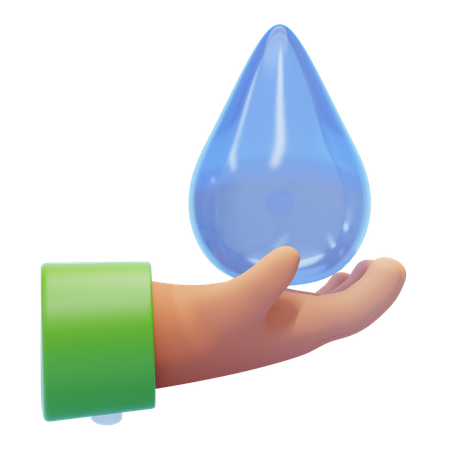 Wasser sparen  3D Icon