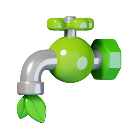 Wasser sparen  3D Icon