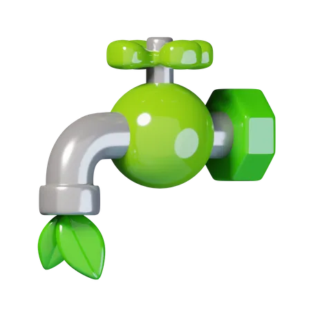 Wasser sparen  3D Icon