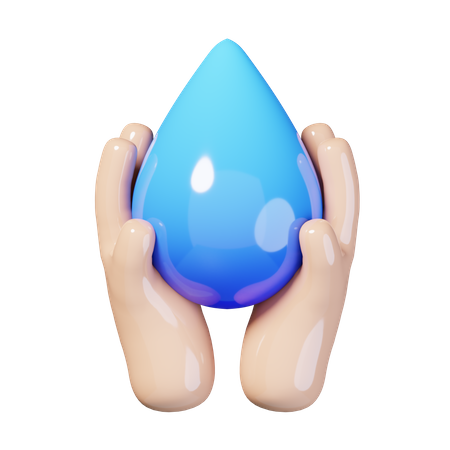 Wasser sparen  3D Icon