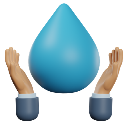 Wasser sparen  3D Icon