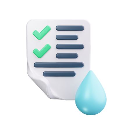 Wasserbericht  3D Icon