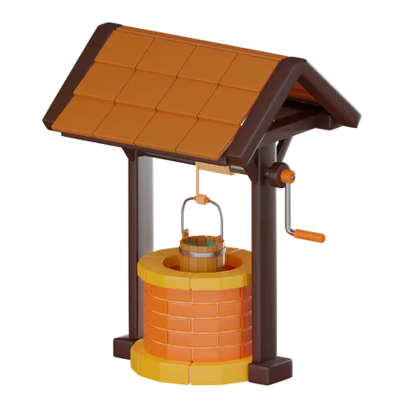 Brunnen  3D Icon