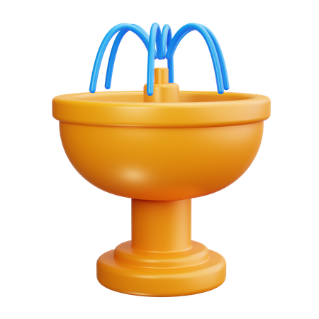 Wasserfontäne  3D Icon