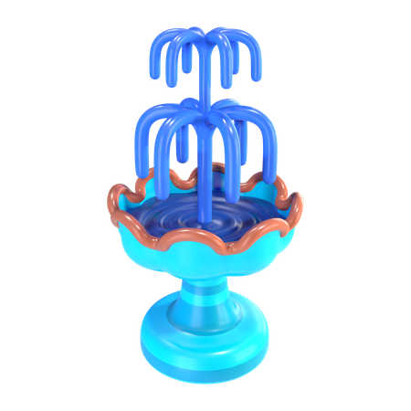 Wasserfontäne  3D Icon