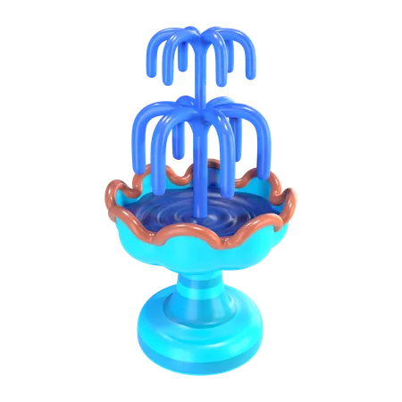 Wasserfontäne  3D Icon