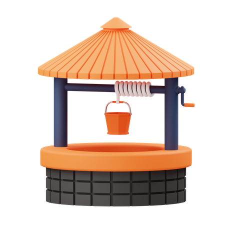 Brunnen  3D Illustration
