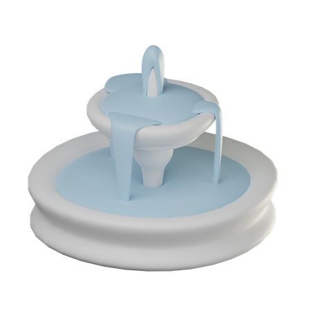 Wasserfontäne  3D Icon