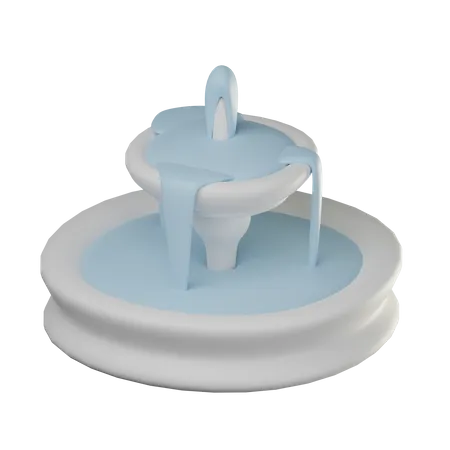 Wasserfontäne  3D Icon