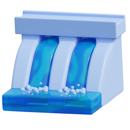 Wasserdamm  3D Icon