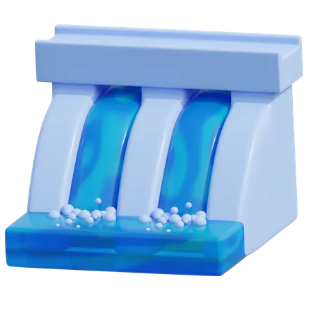 Wasserdamm  3D Icon