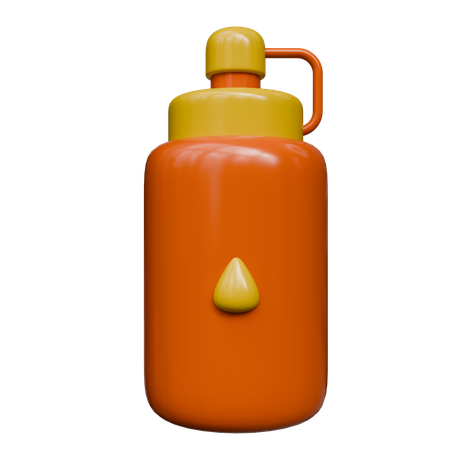 Wasserflasche  3D Icon