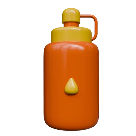 Wasserflasche  3D Icon