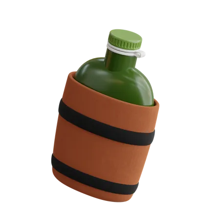 Wasserflasche  3D Icon