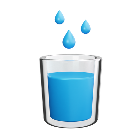 Wasserglas  3D Icon