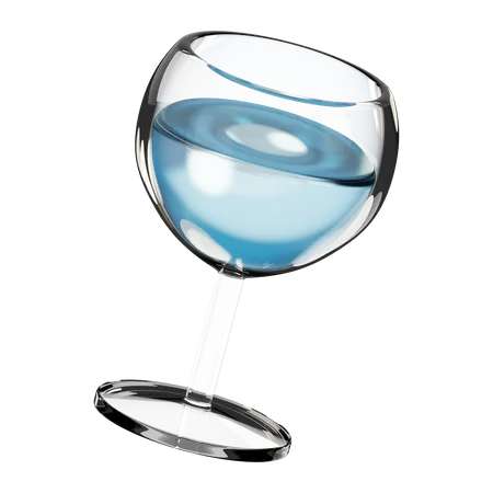 Wasserglas  3D Icon