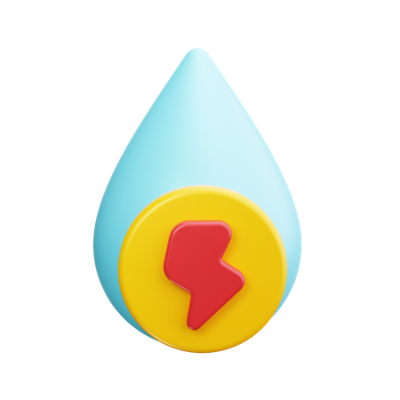 Wasserkraft  3D Icon