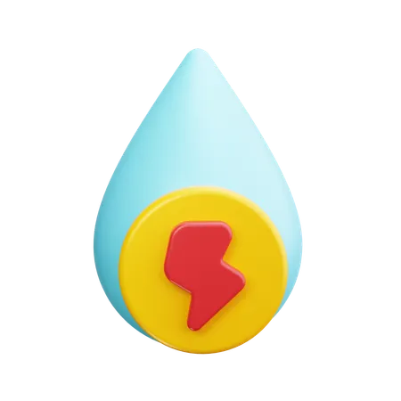 Wasserkraft  3D Icon