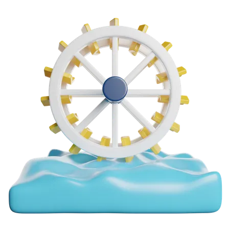 Wasserkraft  3D Icon