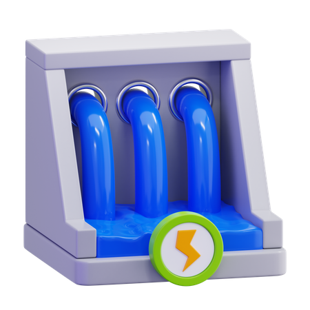 Wasserkraft  3D Icon
