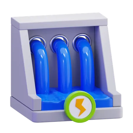 Wasserkraft  3D Icon