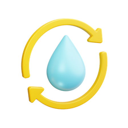 Wasserkreislauf  3D Icon