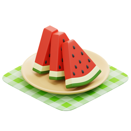 Wassermelone  3D Icon