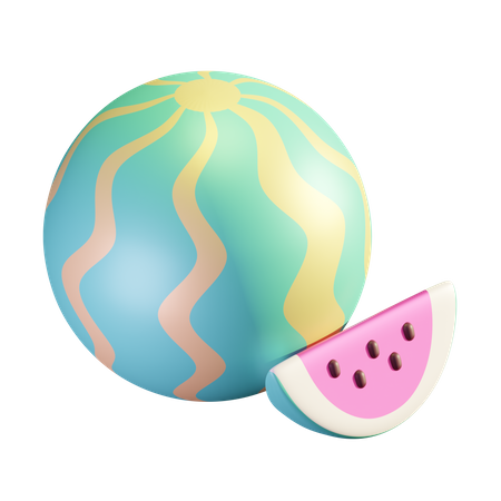 Wassermelone  3D Illustration