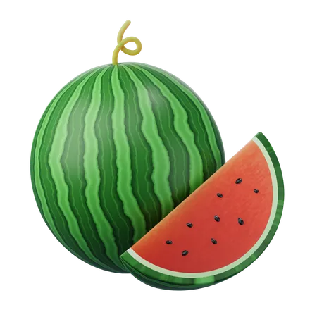 Wassermelone 3D-Symbol  3D Icon