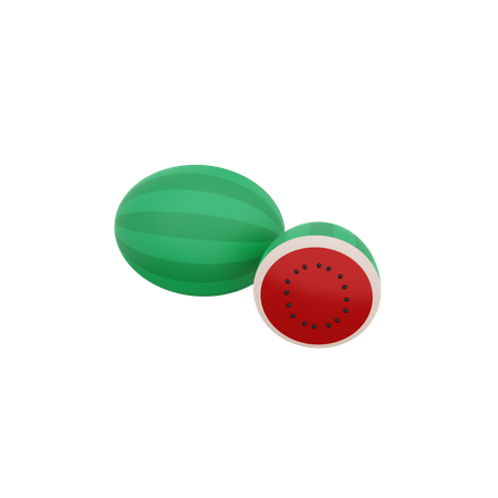 Wassermelone  3D Illustration