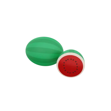 Wassermelone  3D Illustration