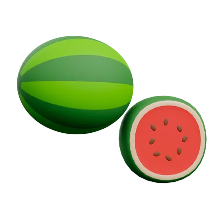 Wassermelone  3D Illustration