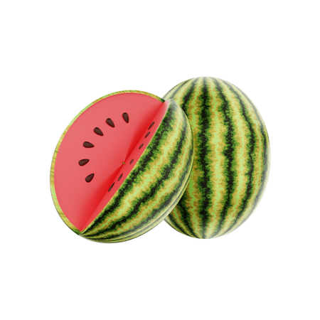 Wassermelone  3D Illustration