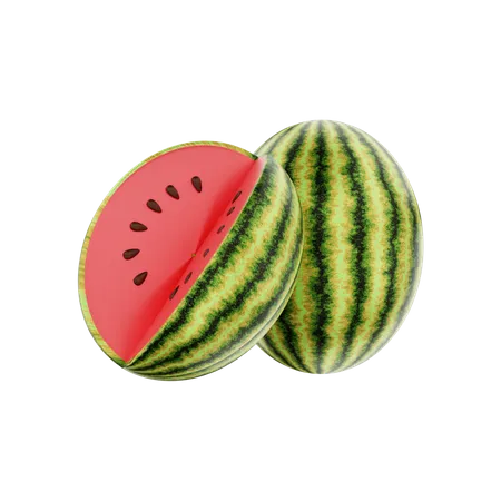 Wassermelone  3D Illustration