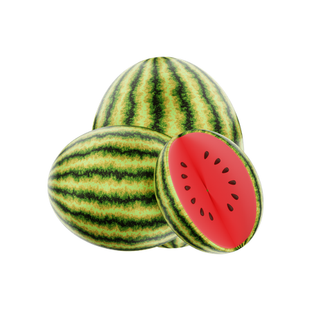 Wassermelone  3D Illustration