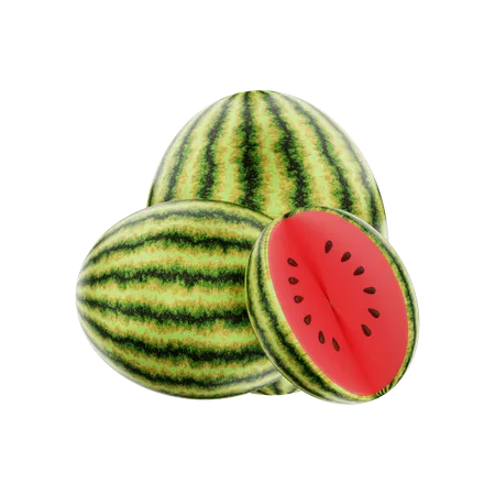 Wassermelone  3D Illustration