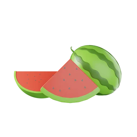 Wassermelone  3D Illustration