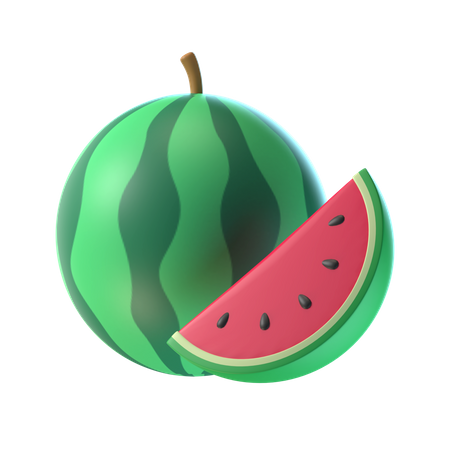 Wassermelone  3D Illustration