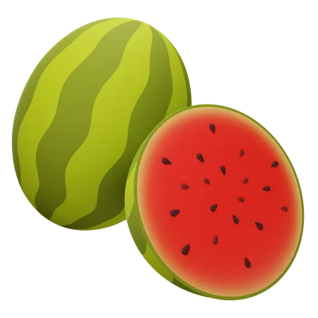 Wassermelone  3D Icon