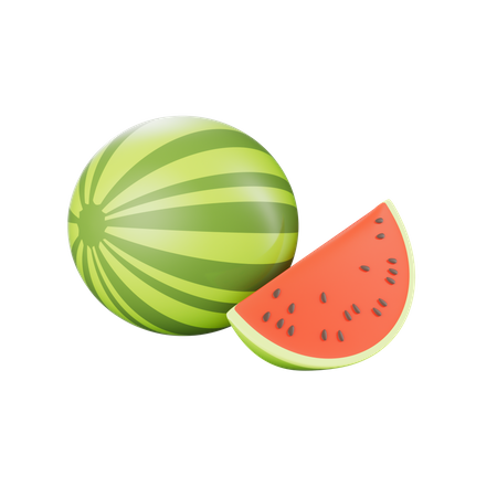 Wassermelone  3D Icon