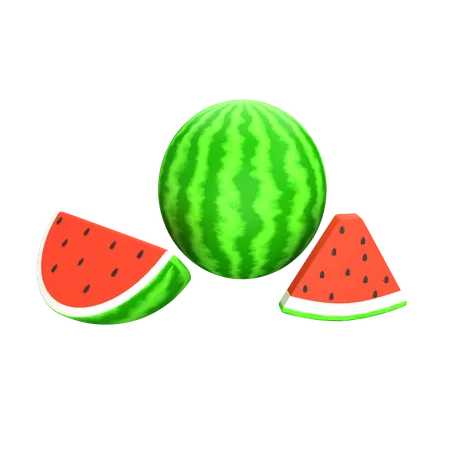 Wassermelone  3D Icon