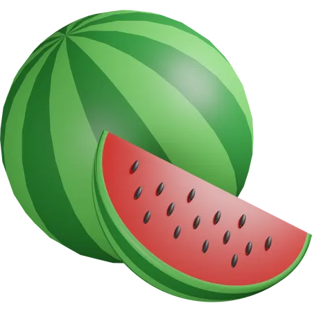 Wassermelone  3D Icon