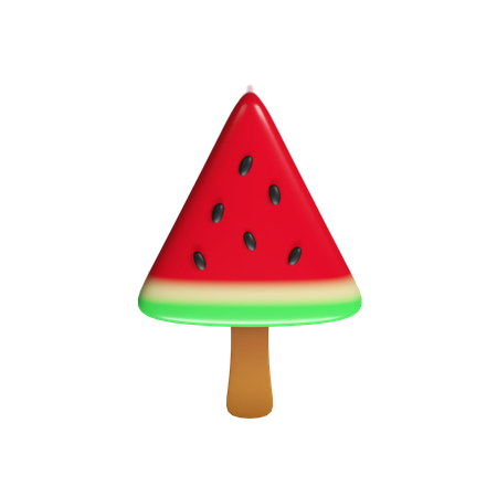 Wassermelonen-Eis am Stiel  3D Icon