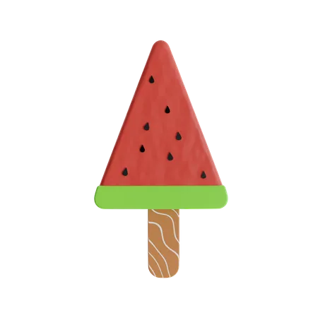 Wassermelonen-Lolli  3D Icon