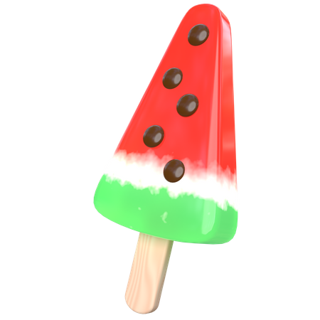 Wassermelonen-Lolli  3D Icon