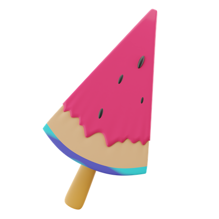 Wassermelonen-Lolli  3D Icon